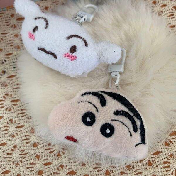 クレヨンしんちゃん シロ ぬいぐるみ キーホルダー 海外限定