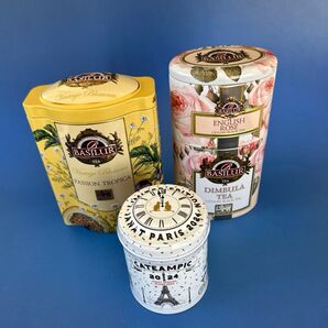バシラーティー ジャンナッツ紅茶セット 中身有り2個 空き缶のみ1個