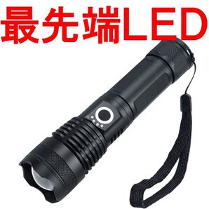 ハンディライト 懐中電灯 LED ライト 強力 防災 散歩 電池 バッテリー USB充電 単品T49304