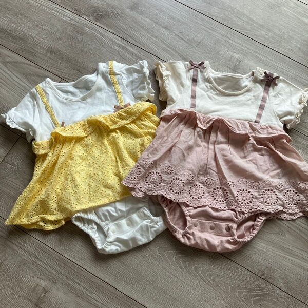 赤ちゃん本舗 ベビー 女の子半袖 ロンパース フリル