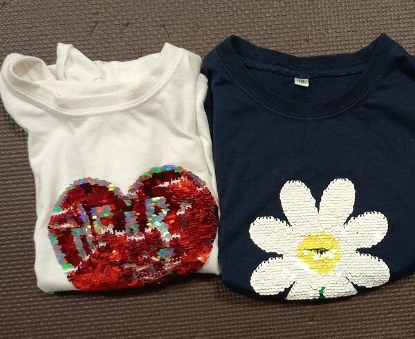 Tシャツ スパンコール 110cm 2枚セット