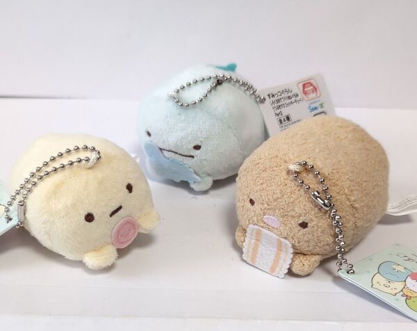 すみっコぐらし しろくまのてづくりぬいぐるみ うつぶせマスコットキーチェーンPart2 3個セット