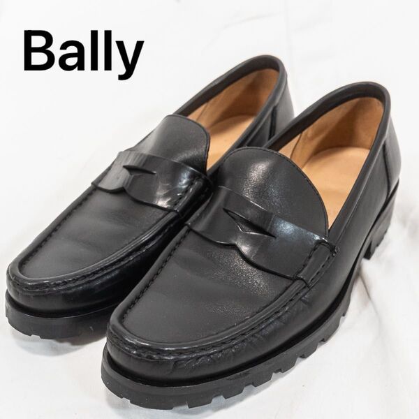 ☆極美品☆ Bally バリー コインローファー オールレザー 本革 ブラック 24cm レディース