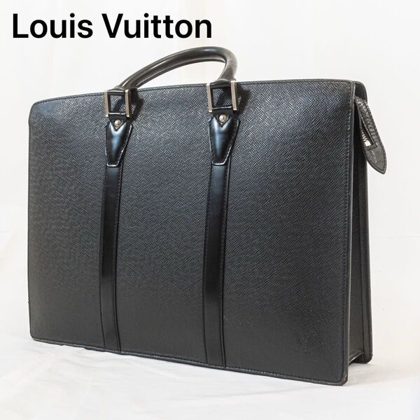 ☆訳アリ☆ Louis Vuitton ルイヴィトン タイガ ポルトドキュマン ロザン ビジネスバック ハンドバッグ 本革 レザー
