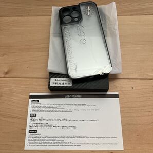 iPhone14proMax 用ケース クリアブラック ピンボール内蔵 個性的