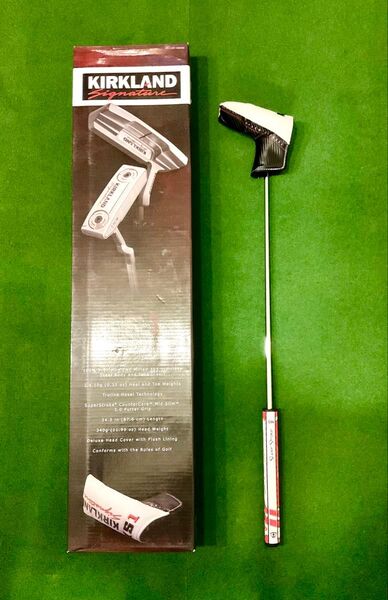 カークランドシグネチャー KS1 ゴルフパター ヘッドカバー付き 右利き用 自宅でパッティング練習用 超美品 3ヶ月使用送料無料