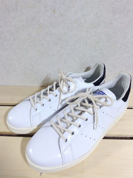 adidas 2015年 スタンスミス ガラスレザー S77475 26.5cm ネイビー