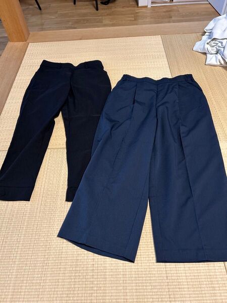 パンツ スラックス ボトムス 二枚セット