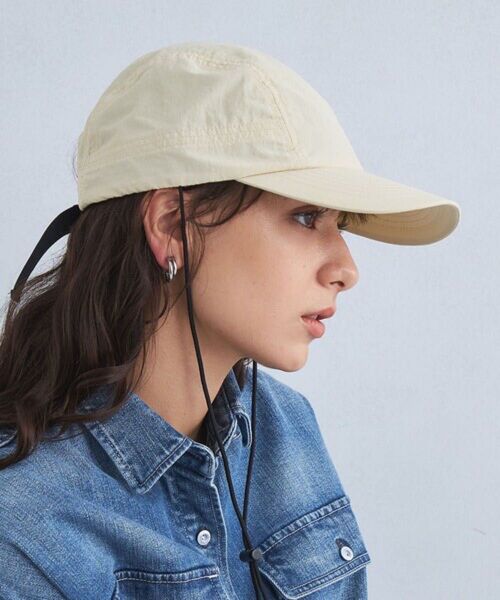 白キャップ green label relaxing ナイロンキャップ UV UNITED ARROWS アイボリー キャップ
