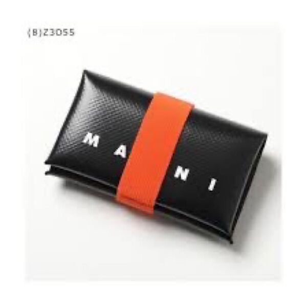 MARNI マルニ オリガミ コインケース カードケース ブラック オレンジ ウォレット ブラック カードケース 小銭入れ 財布