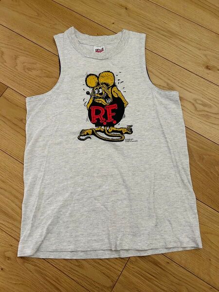 140 150 ヴィンテージ タンクトップ 男の子 90s USA製 キッズ ノースリーブ トップス アメカジ RAT FINK
