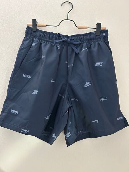 Nike ショートパンツ 撥水 ネイビー ロゴプリント ハーフパンツ ショートパンツ