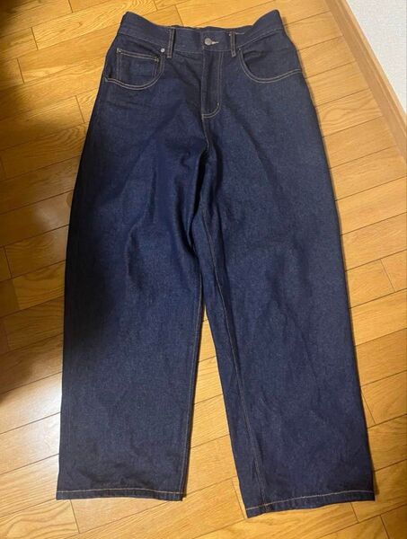 cian denim シアンデニム ワイドデニム バギー リジット デニムパンツ ジーンズ デニム インディゴ 濃紺