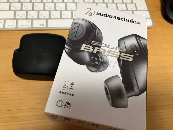 【美品】audio-technical ATH-CKS50TW Bluetooth ワイヤレスイヤホン