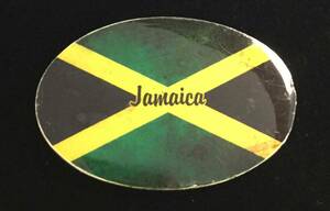 【 ジャマイカ直輸入 】 【 マグネット 】 磁石 キッチン雑貨 ジャマイカンフラッグ ジャマイカ雑貨 レゲエ雑貨 楕円形 木製