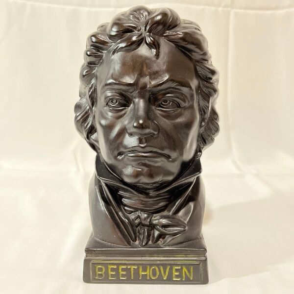 ベートーヴェン ベートーベン Beethoven 置物 銅像 陶器 ピアノ御守り インテリア アンティーク レア