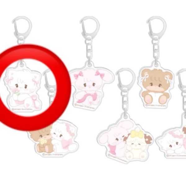 mikko POP UP VILLAGE VANGUARD トレーディングアクリルキーホルダー ムース