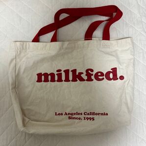 MILKFED. トートバッグ キャンバス生地 赤