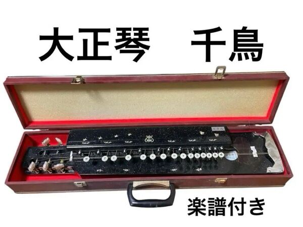 値下げ中 大正琴 琴伝流 ハードケース 弦楽器 楽器 ピック 楽譜付き