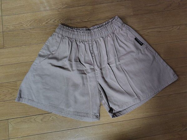ノーブランド 女の子 ショートパンツ キュロット ベージュ色160