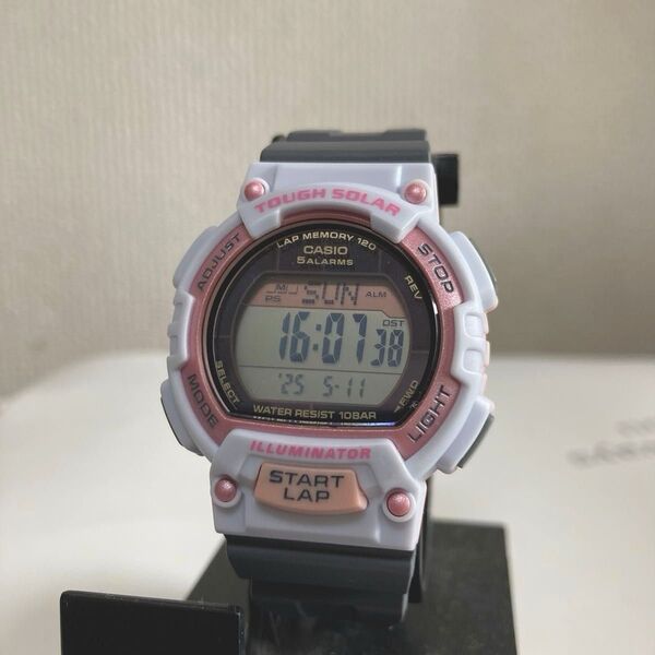 CASIO タフソーラー 腕時計 レディース ピンク/ホワイト STL-S300H