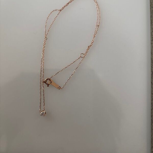 4°C 一粒ネックレス k10