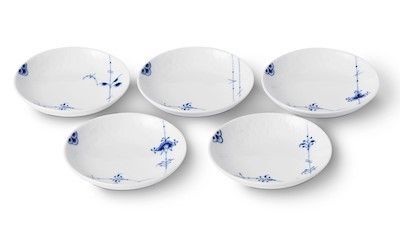 【新品】ロイヤルコペンハーゲン ブルーパルメッテ プレート10cm 5柄セット 1052404 ★化粧箱なし★