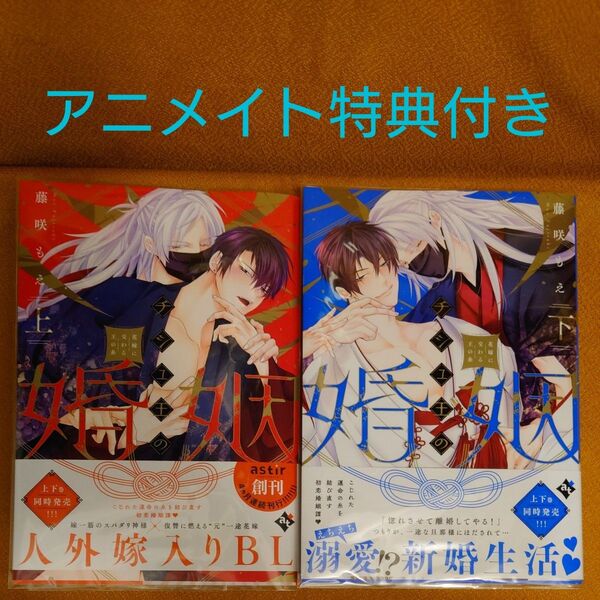 BL チシュ王の婚姻 花嫁に交わる王の糸 上 下 藤咲もえ アニメイト特典付き