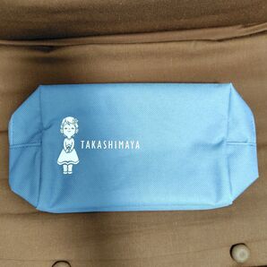 TAKASHIMAYA 高島屋 ローズちゃんポーチ 青