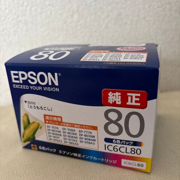 EPSON 純正インクカートリッジ IC6CL80 6色パック
