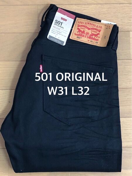 Levi's 501 ORIGINAL FIT BLACK W31 L32