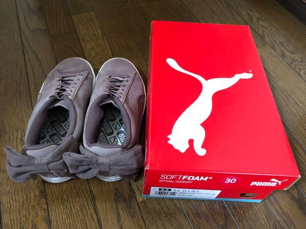 美品!PUMA SoftFoam+ シューズ 23.5ブラウン スニーカー