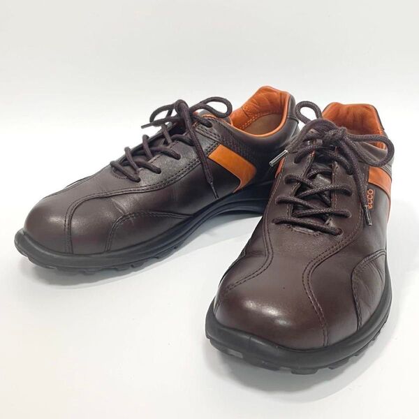 【極美品】ecco エコー コンフォートシューズ レザー 23cm EEE