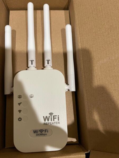 外部アンテナ付き Wi-Fi中継器 Wi-Fi拡大器設定簡単 中継器 安定