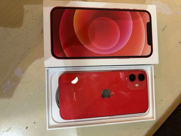 iPhone12 mini Apple レッド バッテリー残量75% 訳あり SIMフリー 赤 64GB