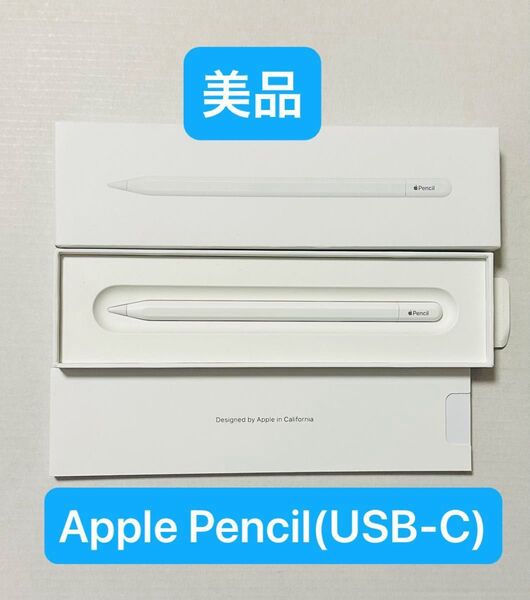 【美品】Apple Pencil(USB-C) アップルペンシル M2 M3 M4 iPad Pro Air にも対応