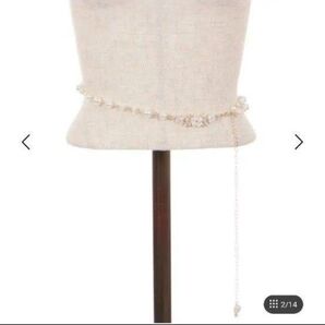 axes femme バラ×パールチェーンベルト ウエストマーク