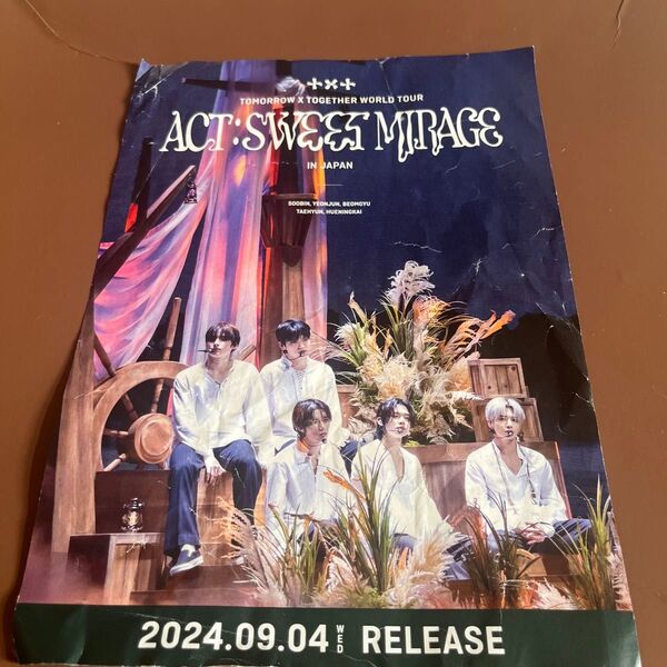 TXT ACT:SWEET MIRAGE IN JAPAN 会場限定特典 フライヤー●チラシ●txt●とぅばトゥバ
