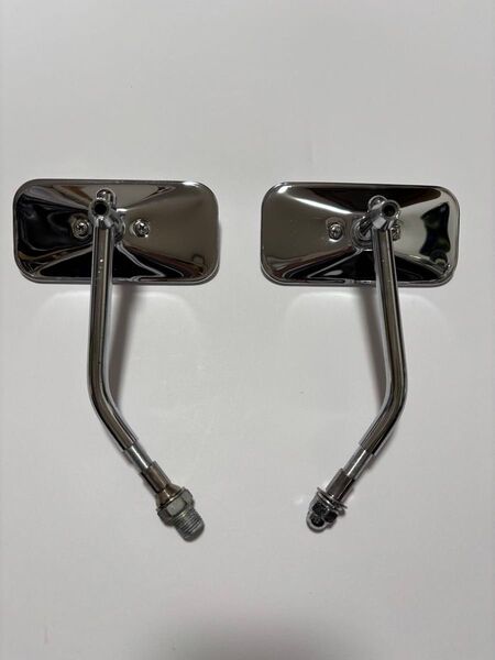 ハーレー 用ミラー 2個セット バイクミラー メッキミラー