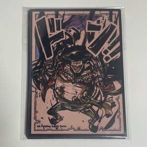 【ティーチ】黒ひげ ドン用スリーブ 10枚 新品 墨絵 ドン!! サンパン サプライ リーパラ リーダー パラレル 構築済みデッキ