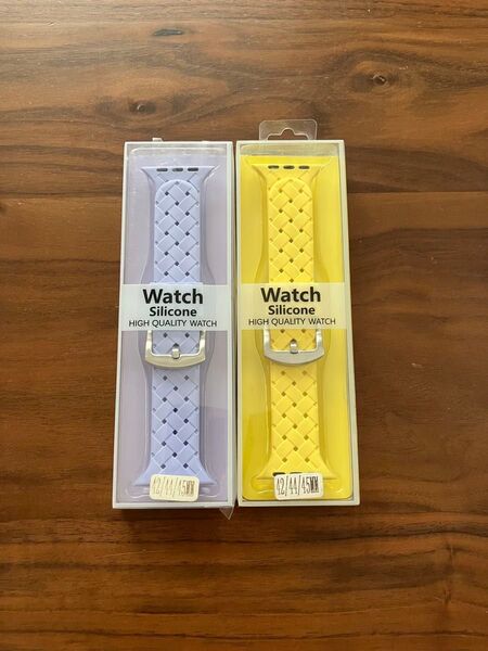 アップルウォッチ シリコンバンド 42 44 45mm Apple Watch ベルト 2点セット