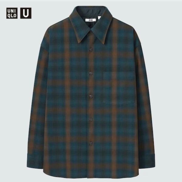 UNIQLO U ユニクロユー ヘビーフランネルオーバーサイズシャツ
