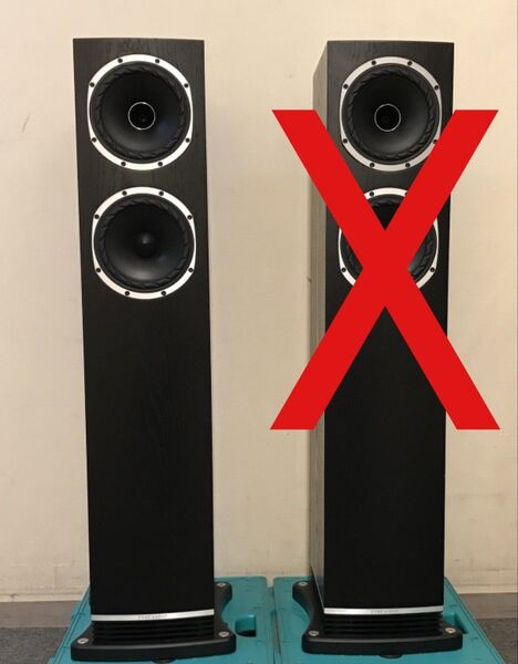 ①超美品!FYNE AUDIO F501 ブラックオーク 1本 トールボーイスピーカー 元箱等完備!
