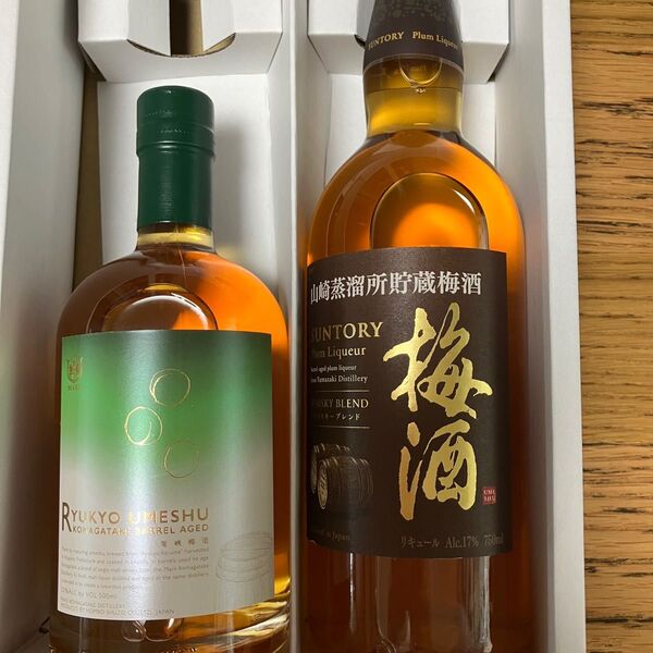 山崎蒸溜所貯蔵 ウィスキーブレンド、RYUKYO UMESHU KOMAGATAKE BARREL AGED 2本セット