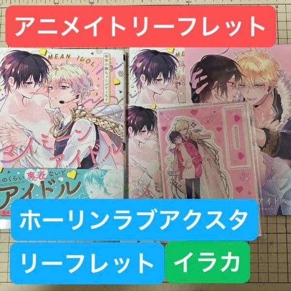 【在庫確認お願いします】マイミーンアイドル 会田小路ちょこぷでぃんぐ アニメイトホーリンラブリーフレット アクリルスタンド