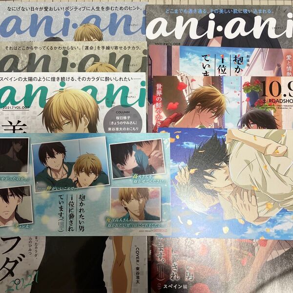 【在庫確認お願いします】抱かれたい男1位に脅されています。aniani 映画 フライヤー 特典 イラストカード