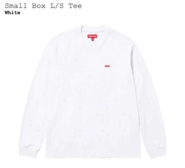 Supreme Small Box L/S Tee "White" (25SS) Lサイズ