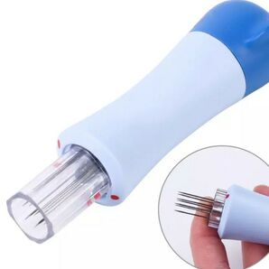 ハンドメイド用品 羊毛フェルト用品 フェルトパンチャー ブルーカラー 7本針
