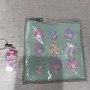 マイメロディ フラットポーチ&目じるしアクセ サンリオ