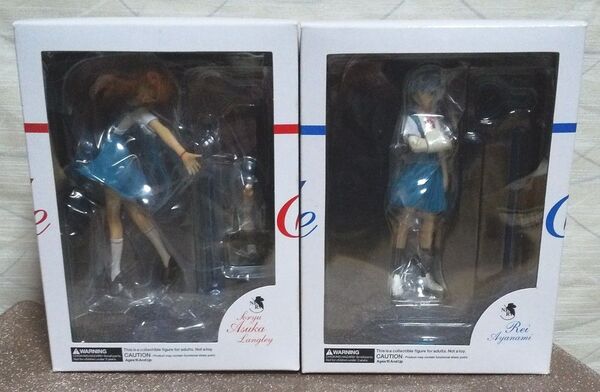 エヴァンゲリオン アスカフィギュア制服 & 綾波レイフィギア制服Ver デアゴスティーニ